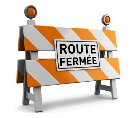 route fermée