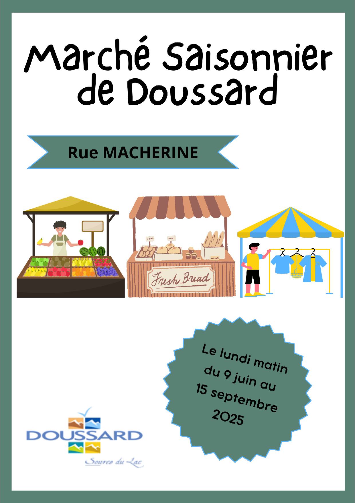 affiche marché saisonnier